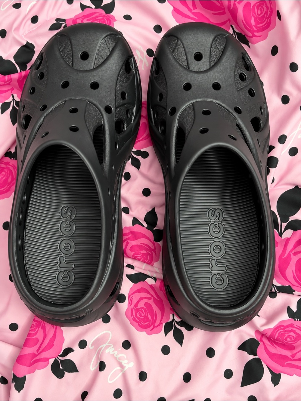 Croc Cage Clogs BLACK PLATFORM!